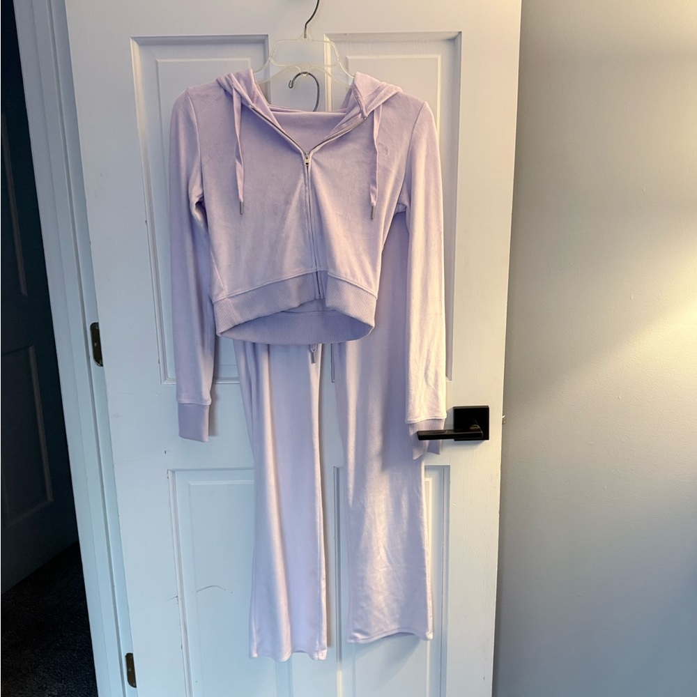 Aerie Light Purple Hooded Tracksuit